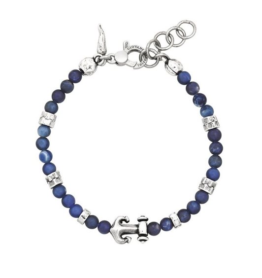Armband Giovanni Raspini Herr in Silber Sodalite 12572 - 12572